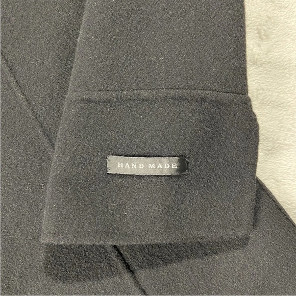 Kenar 100% Boiled Wool  Black Jacket Cardigan Blazer - Picture 4 of 12